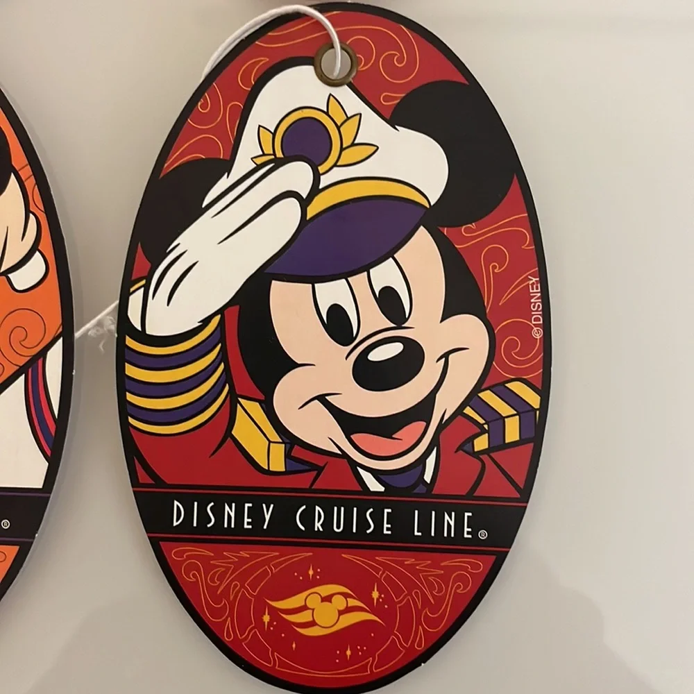 Set of 8 Disney Cruise Line Luggage Character Tags Goofy Mickey